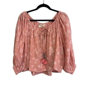 Anthropology Kopal Peasant Blouse‎ Womens XS Boho Cottagecore Indie Pixie Whimsy